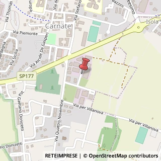 Mappa Via Primo Maggio, 6, 20866 Carnate, Monza e Brianza (Lombardia)