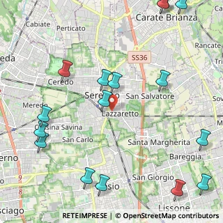 Mappa Via Achille Grandi, 20831 Seregno MB, Italia (2.94938)