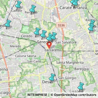 Mappa Via Achille Grandi, 20831 Seregno MB, Italia (3.02)