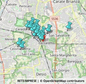 Mappa Via Achille Grandi, 20831 Seregno MB, Italia (1.20778)