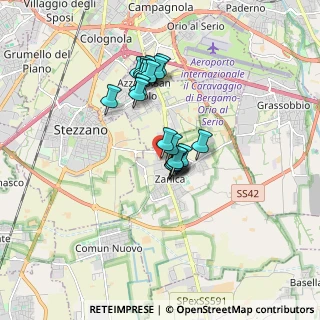Mappa Via Aldo Moro, 24050 Zanica BG, Italia (1.269)
