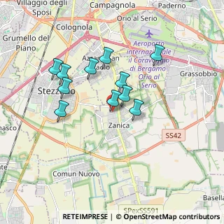 Mappa Via Aldo Moro, 24050 Zanica BG, Italia (1.50182)