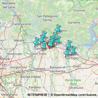 Mappa Via Aldo Moro, 24050 Zanica BG, Italia (7.50615)