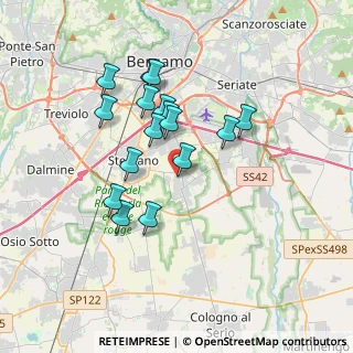 Mappa Via Aldo Moro, 24050 Zanica BG, Italia (3.08313)