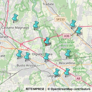 Mappa Via Roma, 21055 Gorla Minore VA, Italia (4.90727)