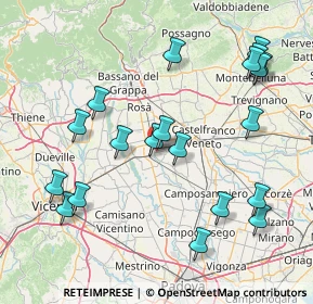 Mappa Via Luparense, 35013 Cittadella PD, Italia (17.749)