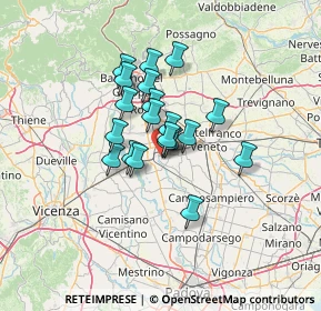 Mappa Via Luparense, 35013 Cittadella PD, Italia (8.785)