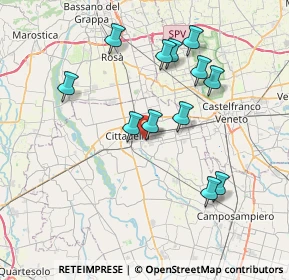 Mappa Via Luparense, 35013 Cittadella PD, Italia (7.15667)