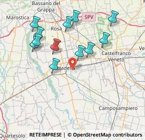 Mappa Via Luparense, 35013 Cittadella PD, Italia (7.78833)