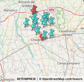 Mappa Via Luparense, 35013 Cittadella PD, Italia (6.04214)