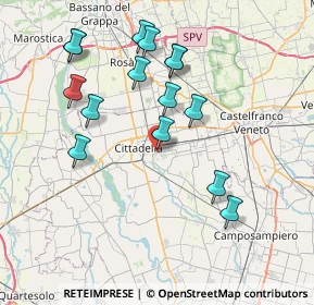 Mappa Via Luparense, 35013 Cittadella PD, Italia (7.666)