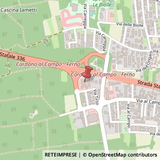 Mappa Via Baroldo, 12, 21010 Cardano al Campo, Varese (Lombardia)