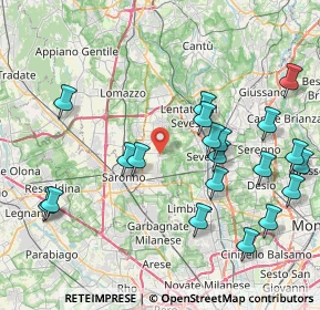 Mappa 20815 Cogliate MB, Italia (9.088)