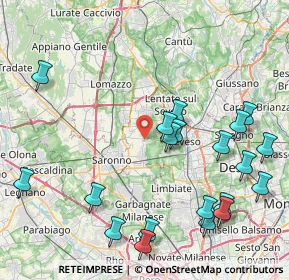 Mappa 20815 Cogliate MB, Italia (9.9275)
