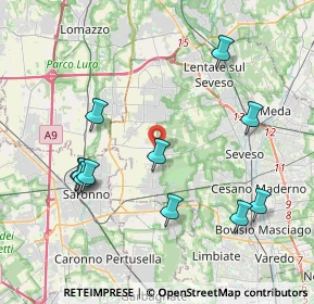 Mappa 20815 Cogliate MB, Italia (4.24364)