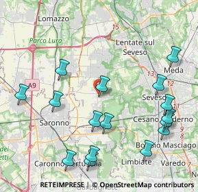 Mappa 20815 Cogliate MB, Italia (4.81688)