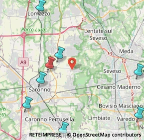 Mappa 20815 Cogliate MB, Italia (6.43545)