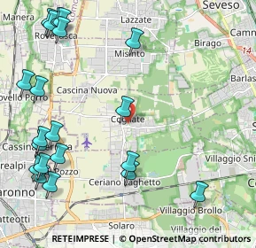 Mappa 20815 Cogliate MB, Italia (2.846)