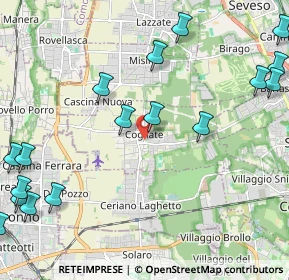 Mappa 20815 Cogliate MB, Italia (3.04056)