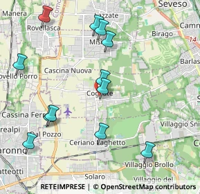 Mappa 20815 Cogliate MB, Italia (2.21333)