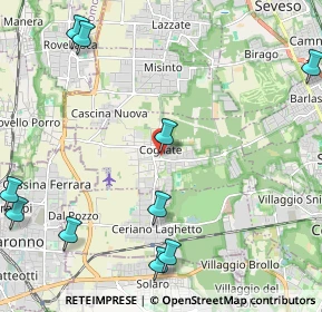 Mappa 20815 Cogliate MB, Italia (3.09364)