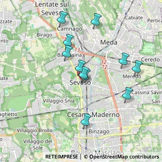 Mappa Via Camillo Benso Cavour, 20822 Seveso MB, Italia (1.8)