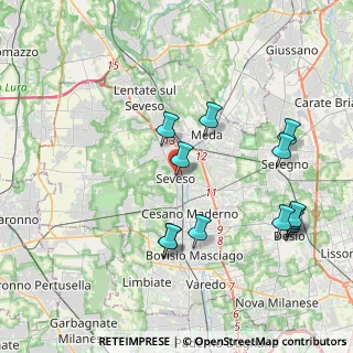 Mappa Via Camillo Benso Cavour, 20822 Seveso MB, Italia (4.18083)