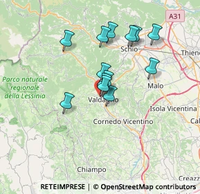 Mappa Via Rio, 36078 Valdagno VI, Italia (5.57385)