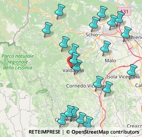 Mappa Via Rio, 36078 Valdagno VI, Italia (9.3935)