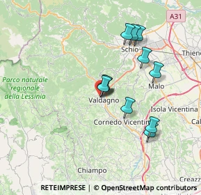 Mappa Via Rio, 36078 Valdagno VI, Italia (6.18455)