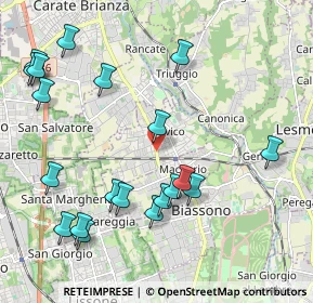 Mappa Via Monte Grappa, 20845 Sovico MB, Italia (2.3975)