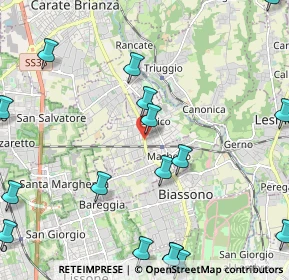 Mappa Via Monte Grappa, 20845 Sovico MB, Italia (2.99118)