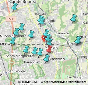 Mappa Via Monte Grappa, 20845 Sovico MB, Italia (1.87833)