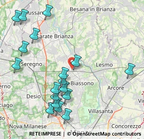 Mappa Via Monte Grappa, 20845 Sovico MB, Italia (4.74722)