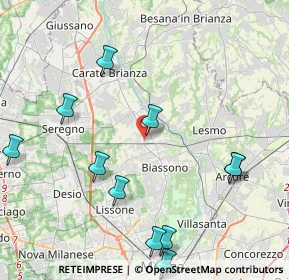 Mappa Via Monte Grappa, 20845 Sovico MB, Italia (4.91545)