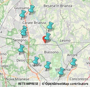 Mappa Via Monte Grappa, 20845 Sovico MB, Italia (4.38909)