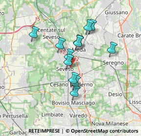 Mappa 20822 Seveso MB, Italia (2.76417)