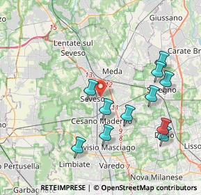 Mappa 20822 Seveso MB, Italia (4.00182)