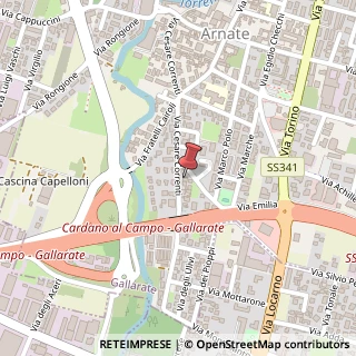 Mappa Via C. Correnti, 57, 21013 Gallarate, Varese (Lombardia)