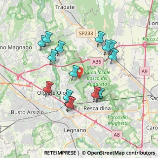 Mappa Via Aldo Moro, 21050 Gorla Minore VA, Italia (3.628)