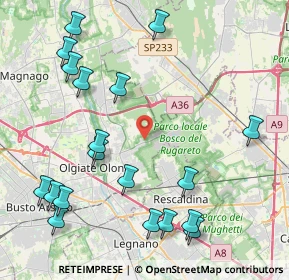 Mappa Via Aldo Moro, 21055 Gorla Minore VA, Italia (5.12421)