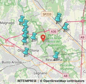 Mappa Via Aldo Moro, 21055 Gorla Minore VA, Italia (3.88636)