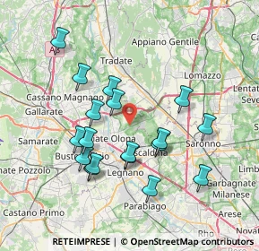 Mappa Via Aldo Moro, 21055 Gorla Minore VA, Italia (6.98667)
