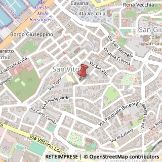 Mappa Via Francesco Denza, 9, 34143 Trieste, Trieste (Friuli-Venezia Giulia)
