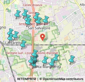 Mappa Via Vicinale Meiani di Levante, 20831 Seregno MB, Italia (1.187)