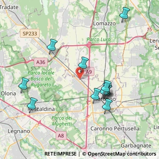 Mappa Via Marco Biagi, 21040 Gerenzano VA, Italia (4.12333)