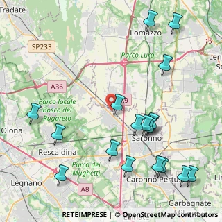 Mappa Via Marco Biagi, 21040 Gerenzano VA, Italia (5.10556)
