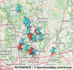 Mappa Macherio, 20845 Sovico MB, Italia (6.9175)