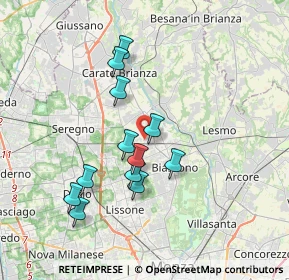 Mappa Macherio, 20845 Sovico MB, Italia (3.2625)