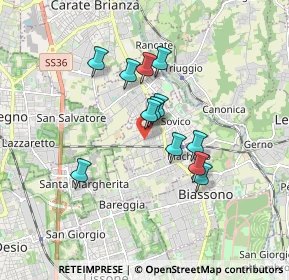 Mappa Macherio, 20845 Sovico MB, Italia (1.345)